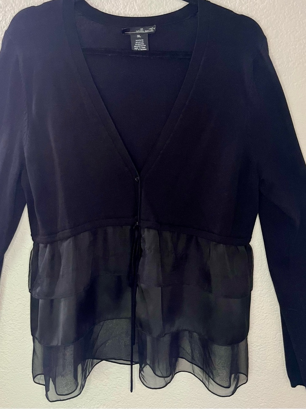 Willi Smith Ruffled Cardigan - Picture 5 of 11